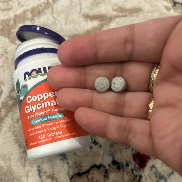 now foods copper glycinate 3 mg 120 tablets 2