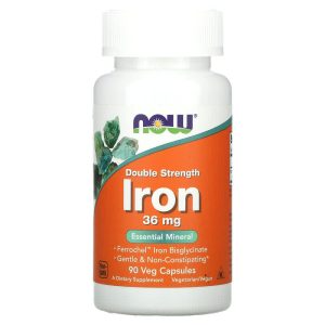 Iron 36 mg, 90 Veg Capsules của Now Foods