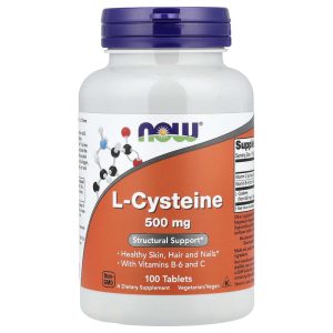 L-Cysteine 500 mg, 100 Tablets của NOW Foods