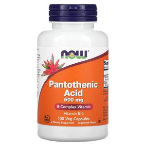 Pantothenic Acid 500 mg, 100 Veg Capsules của NOW Foods
