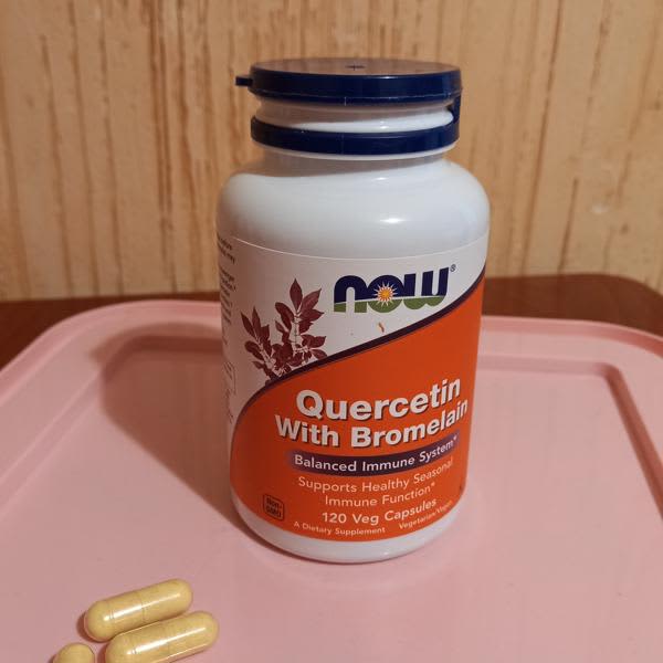 now foods quercetin with bromelain 120 veg capsules 2