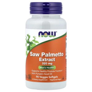Saw Palmetto Extract, 90 Veggie Softgels của NOW Foods