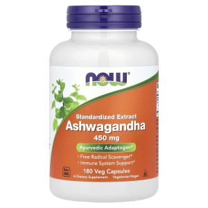 Standardized Extract Ashwagandha 450 mg, 180 Veg Capsules của NOW Foods