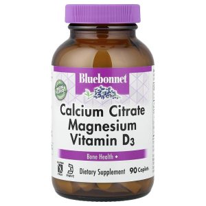 Calcium Citrate Magnesium Vitamin D3, 90 Caplets của Bluebonnet Nutrition