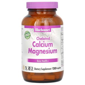 Chelated Calcium Magnesium 120 Caplets của Bluebonnet Nutrition