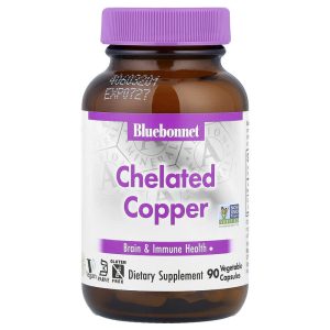 Chelated Copper 3 mg, 90 Vegetable Capsules của Bluebonnet Nutrition