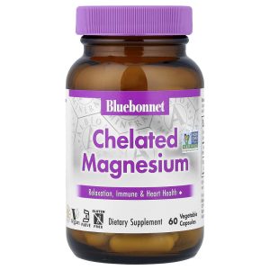 Chelated Magnesium 60 Vegetable Capsules 100 mg per Capsule của Bluebonnet Nutrition