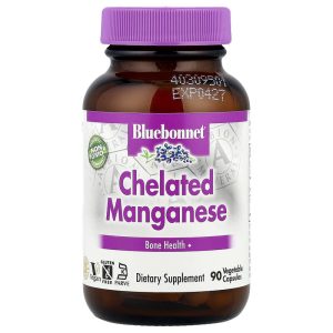 Chelated Manganese 10 mg, 90 Vegetable Capsules của Bluebonnet Nutrition
