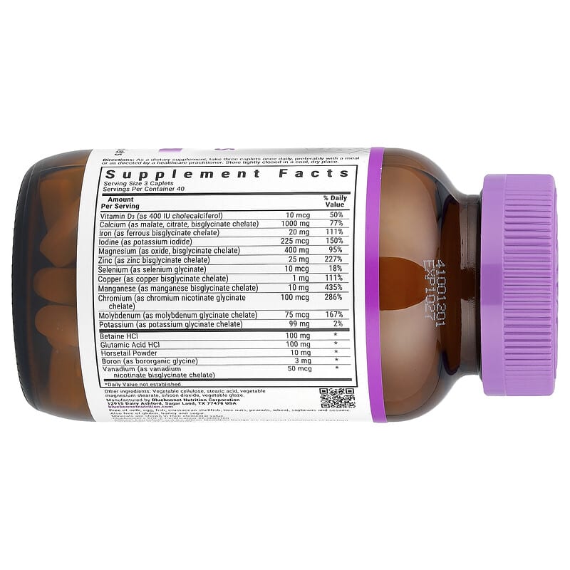 Bluebonnet Nutrition Chelated Multiminerals 120 Caplets