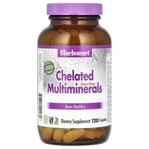 Chelated Multiminerals Iron Free, 120 Caplets của Bluebonnet Nutrition