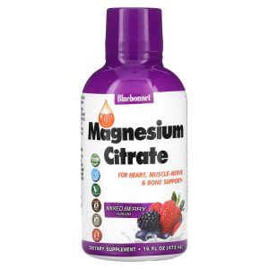 Liquid Magnesium Citrate Mixed Berry, 16 fl oz (473 ml) của Bluebonnet Nutrition