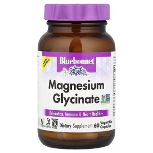 Magnesium Glycinate 60 Vegetable Capsules 100 mg per Capsule của Bluebonnet Nutrition