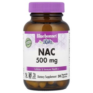 NAC 500 mg, 30 Vegetable Capsule của Bluebonnet Nutrition