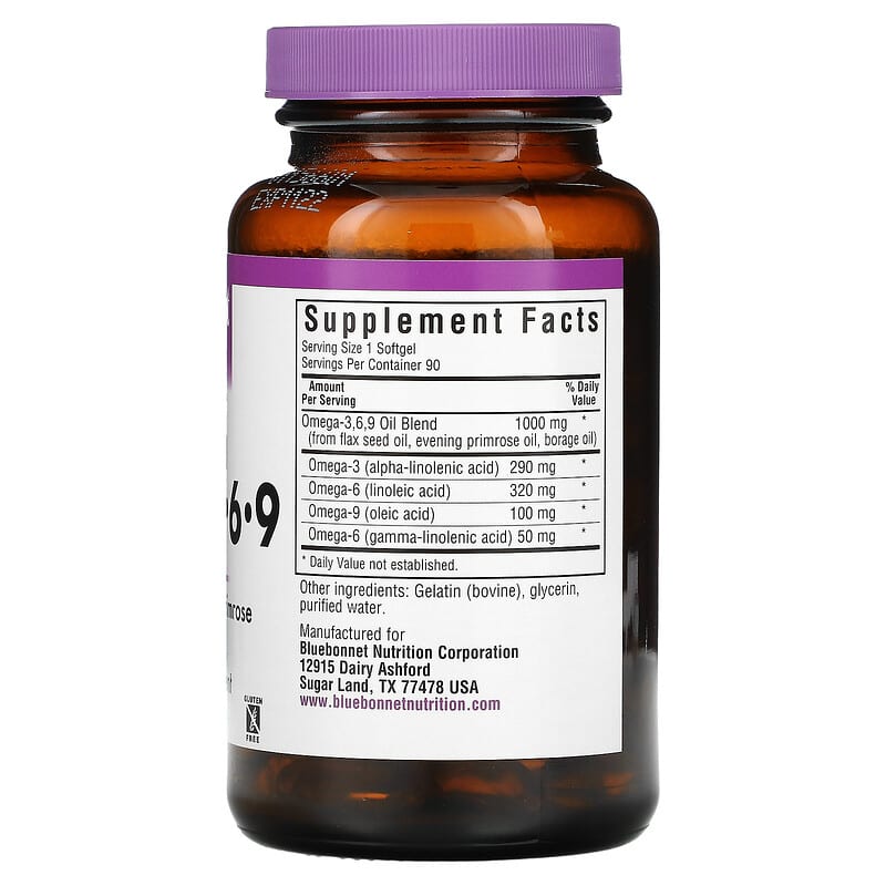 Bluebonnet Nutrition Plant-Based Omega 3-6-9