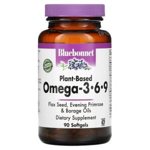 Bluebonnet Nutrition Plant-Based Omega 3-6-9, 90 viên mềm