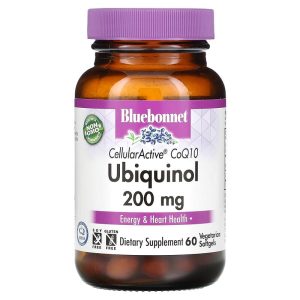 Ubiquinol CellularActive CoQ10, 200 mg, hộp 60 viên nang mềm chay của Bluebonnet Nutrition