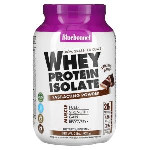 Whey Protein Isolate, Chocolate, 2 lbs (924 g), Bluebonnet Nutrition