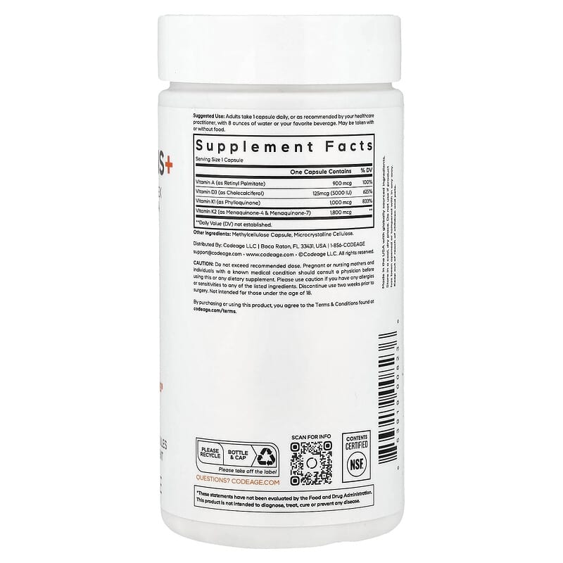Codeage A D K Vitamins