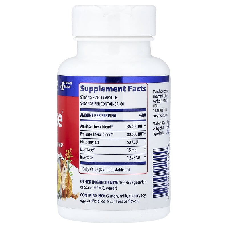 Enzymedica Allerase 60 Capsules