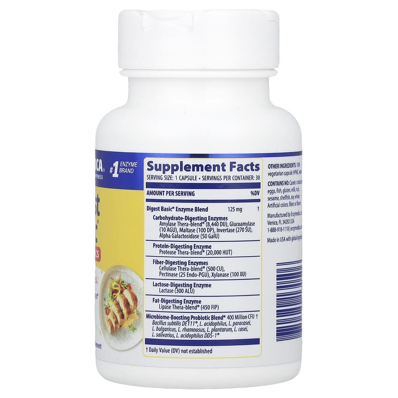 Đánh giá chi tiết Digest Basic Probiotics của Enzymedica 2 Enzymedica Digest Basic Probiotics 30 Capsules