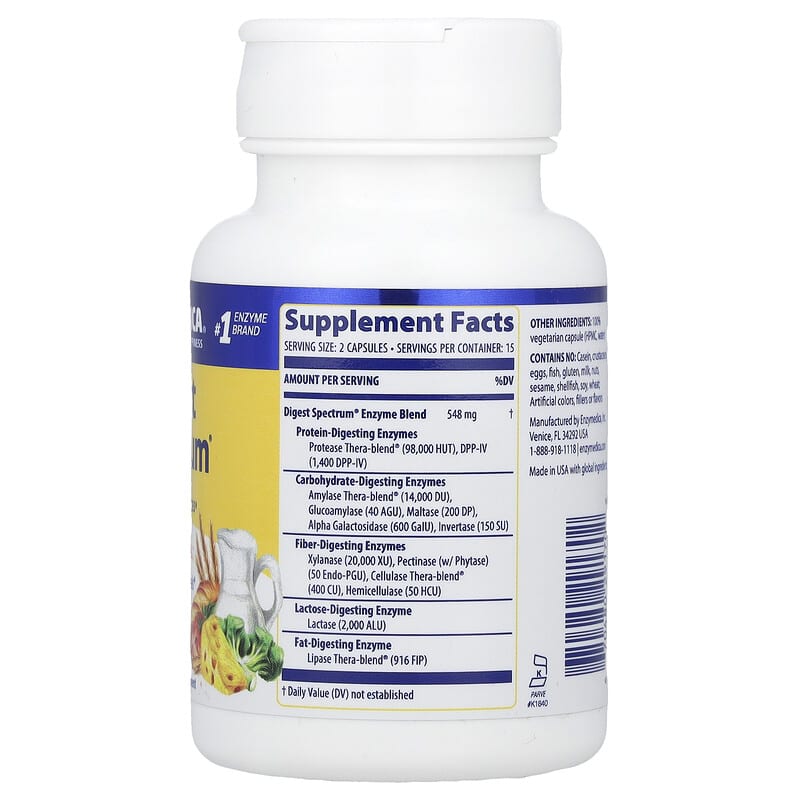 Enzymedica, Digest Spectrum, 30 Capsules