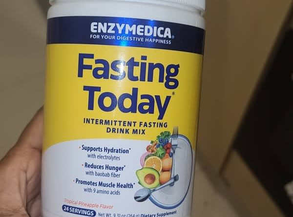 enzymedica fasting today intermittent fasting drink mix tropical pineapple 9 31 oz 264 g 2