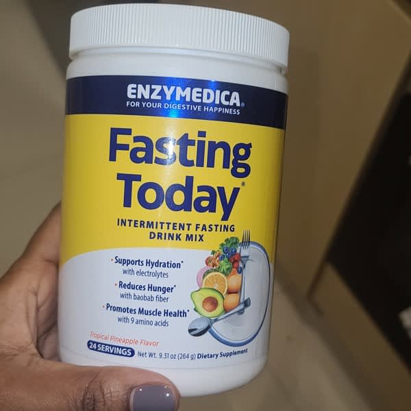 enzymedica fasting today intermittent fasting drink mix tropical pineapple 9 31 oz 264 g 2
