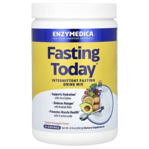 Fasting Today, Intermittent Fasting Drink Mix, Tropical Pineapple, 9.31 oz (264 g) của Enzymedica