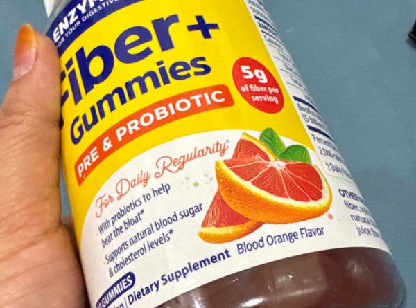 enzymedica fiber gummies pre probiotic blood orange 90 gummies 2
