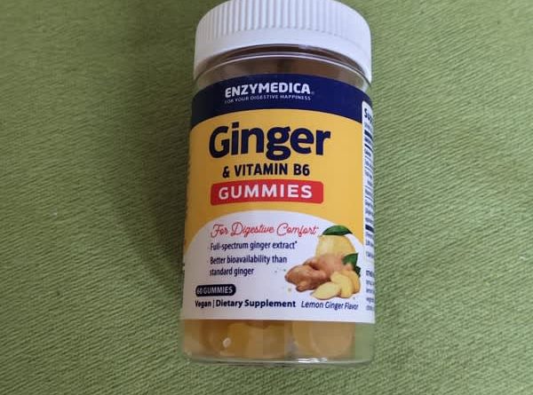 enzymedica ginger vitamin b6 gummies lemon ginger 60 gummies 2