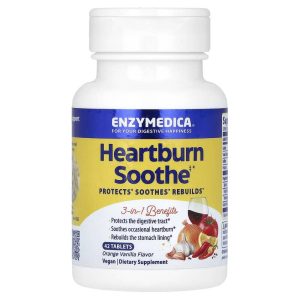 Heartburn Soothe Orange Vanilla, 42 Tablets của Enzymedica