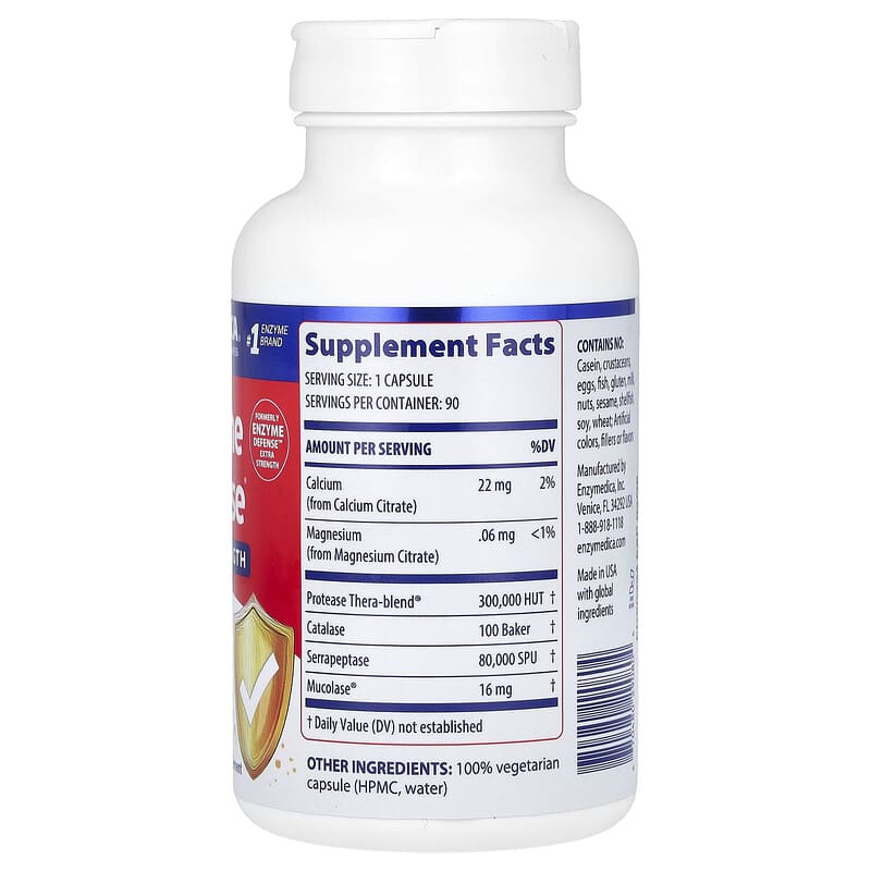 Enzymedica, Immune Defense, 90 Capsules