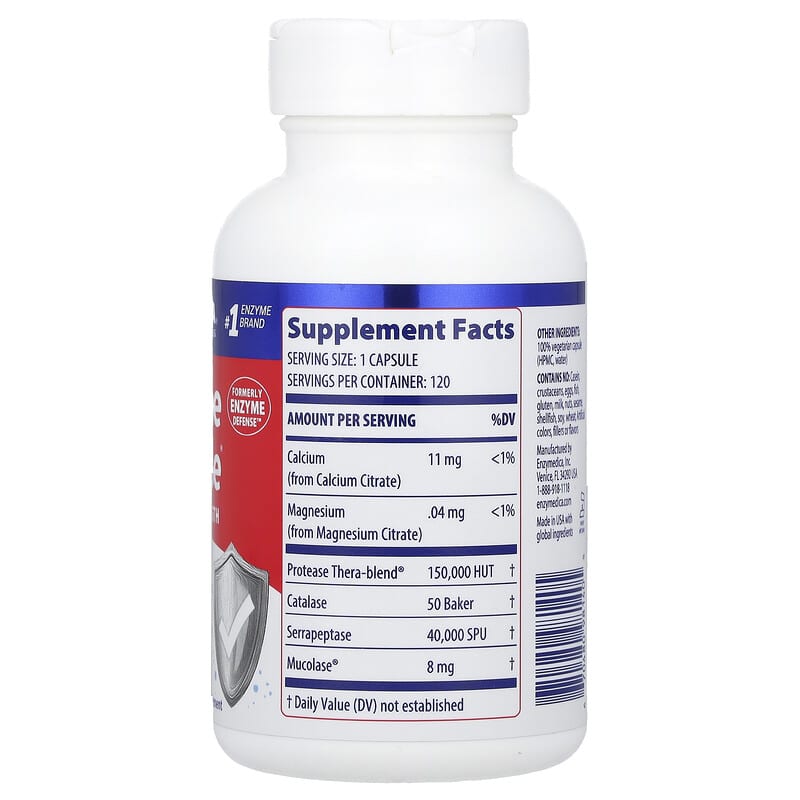 Enzymedica Immune Defense Regular Strength 120 Capsules