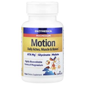 Magnesium Motion, 60 Capsules, 350 mg per Capsule của Enzymedica