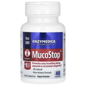 Mucostop, 48 Capsules của Enzymedica