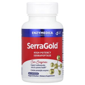 Serragold High Potency Serrapeptase, 60 Capsules của Enzymedica