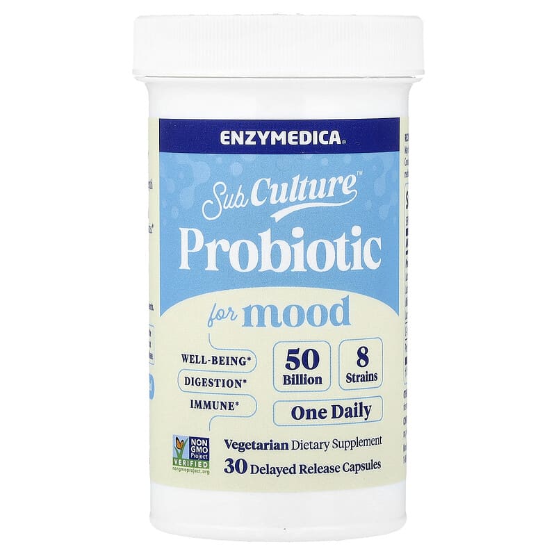 enzymedica subculture probiotic for mood 30 delayed release capsules 2