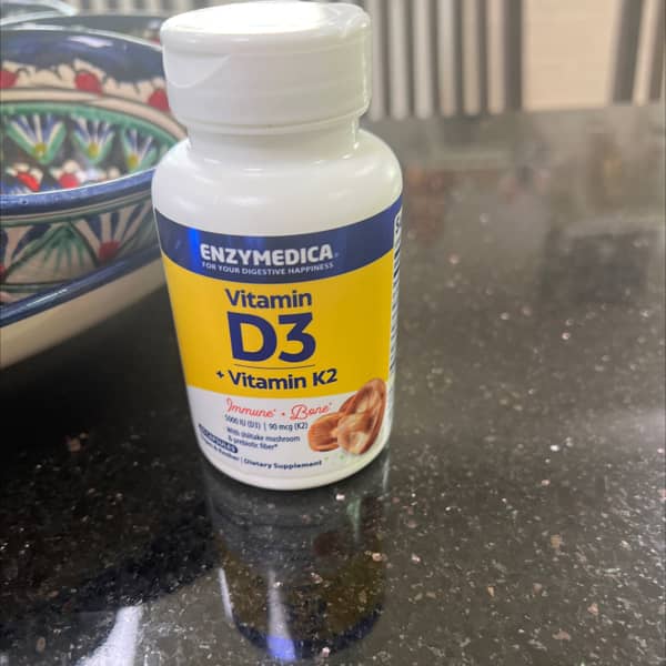 enzymedica vitamin d3 vitamin k2 60 capsules 2