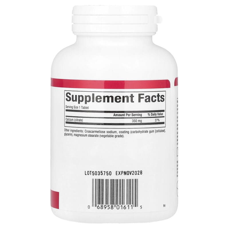Natural Factors Calcium Citrate 350 mg 90 Tablets