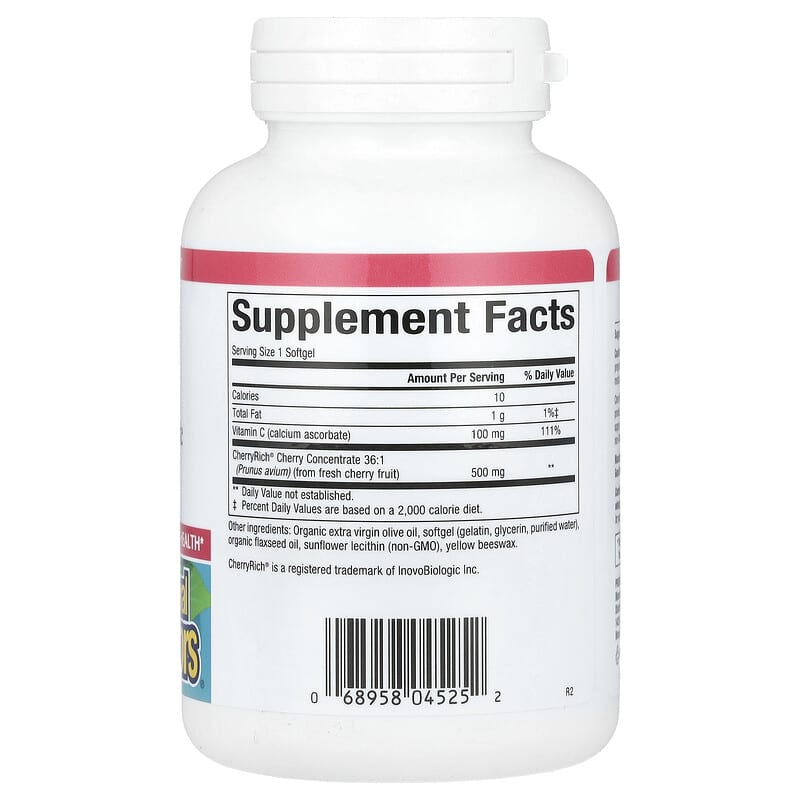 Natural Factors, Cherry Rich, Super Strength Cherry Concentrate, 500 mg, 90 Softgels