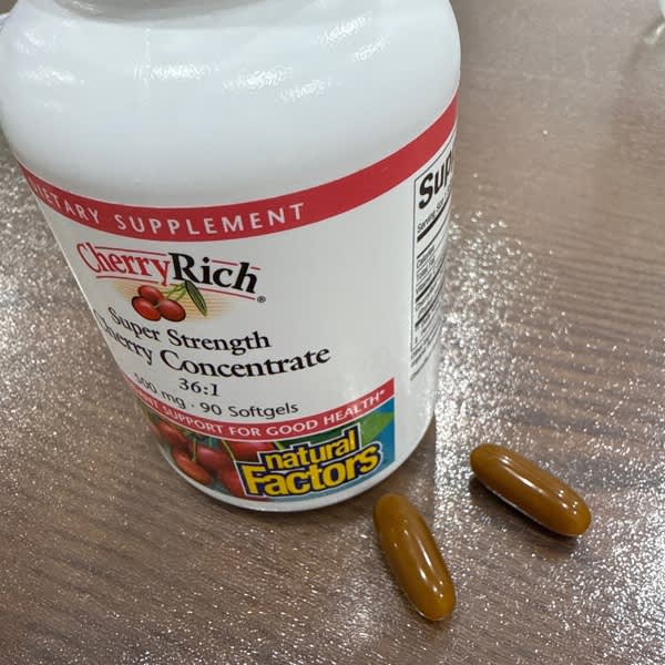 My account 6 natural factors cherry rich super strength cherry concentrate 500 mg 90 softgels 2
