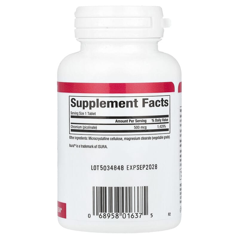 Đánh giá chi tiết Chromium Picolinate 500 mcg của Natural Factors 2 Natural Factors Chromium Picolinate 500 mcg 90 Tablets