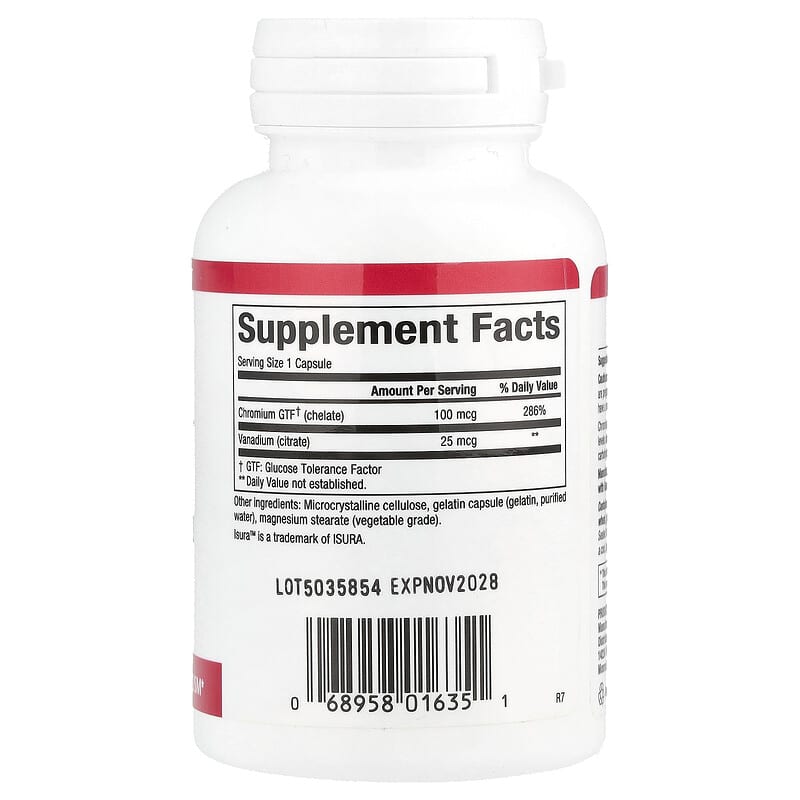 Đánh giá chi tiết Natural Factors Chromium Vanadium 125 mcg: Có thực sự cần thiết? 2 Natural Factors Chromium Vanadium 125 mcg, 90 Capsules