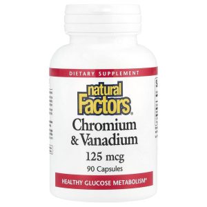 Chromium Vanadium 125 mcg, 90 Capsules của Natural Factors