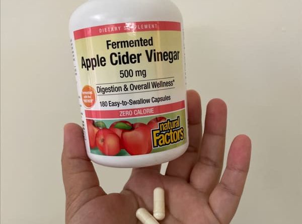 natural factors fermented apple cider vinegar 500 mg 180 easy to swallow capsules 2