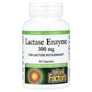 Natural Factors Lactase Enzyme 300 mg, 60 Capsules