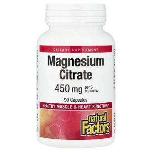 Magnesium Citrate, 90 Capsules, 150 mg per Capsule của Natural Factors