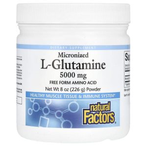 Micronized L-Glutamine Powder, 8 oz (226 g) của Natural Factors