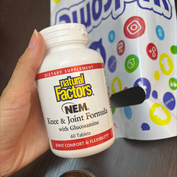 natural factors nem knee joint formula with glucosamine 60 tablets 2