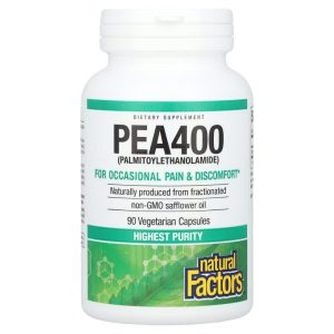 PEA400, Palmitoylethanolamide, 400 mg, 90 Vegetarian Capsules của Natural Factors